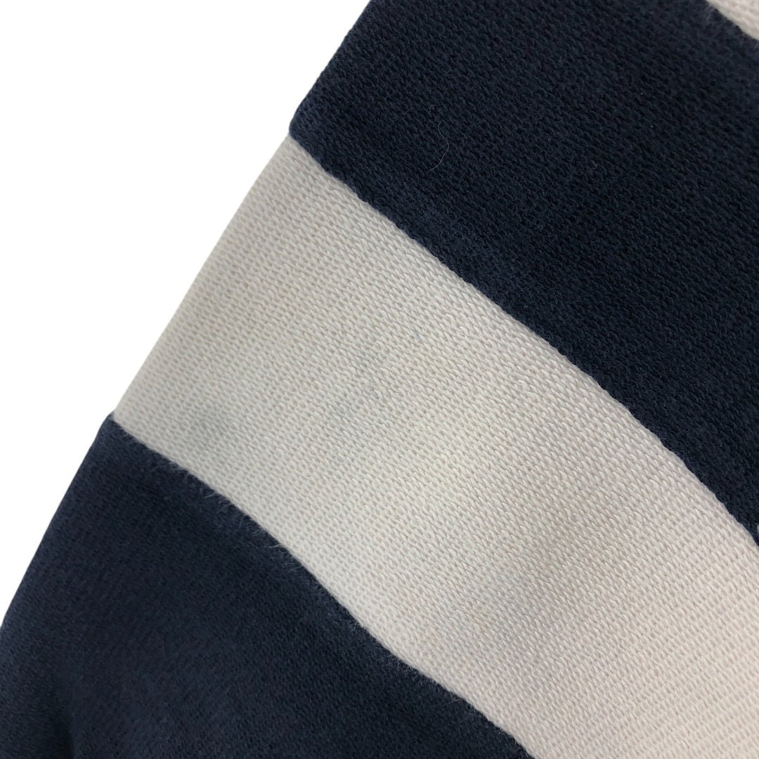 Pendleton High Neck Long T-Shirt, Men's Size L cotton navy blue type Vintage Second Hand