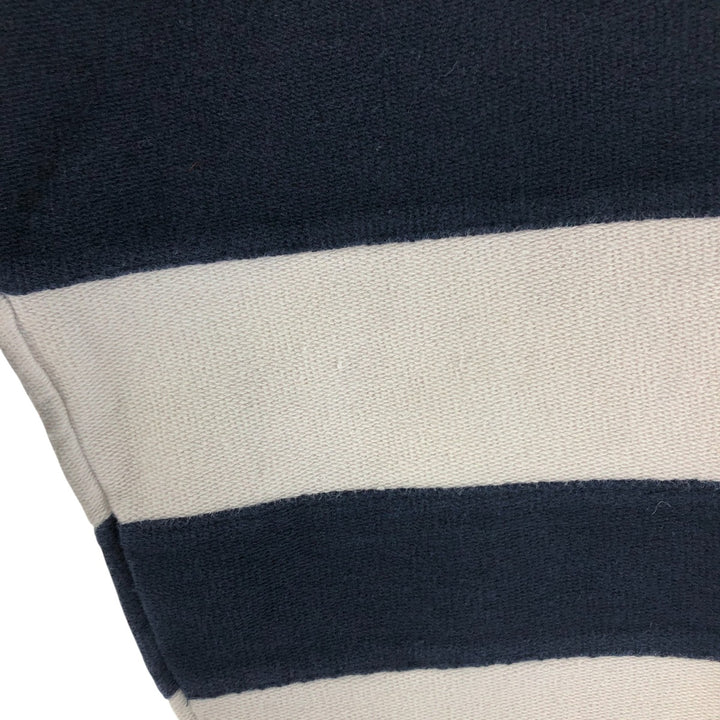 Pendleton High Neck Long T-Shirt, Men's Size L cotton navy blue type Vintage Second Hand