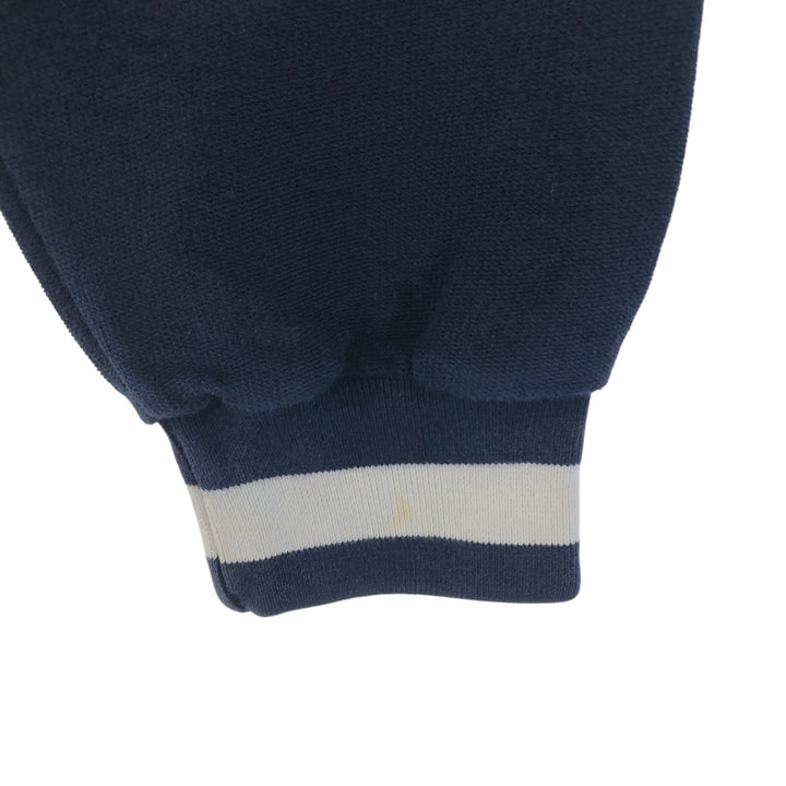 Pendleton High Neck Long T-Shirt, Men's Size L cotton navy blue type Vintage Second Hand