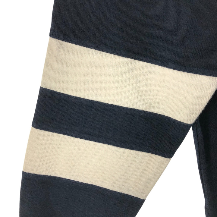 Pendleton High Neck Long T-Shirt, Men's Size L cotton navy blue type Vintage Second Hand