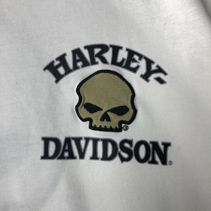 Harley-Davidson Skull Pattern Motorcycle Bike T-shirt Men's XL cotton white type Vintage Second Hand