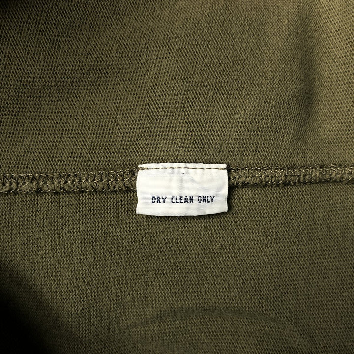 Ralph Lauren POLO by Ralph Lauren Half-Zip Long T-Shirt, Men's XXL cotton Khaki type brown Vintage Second Hand