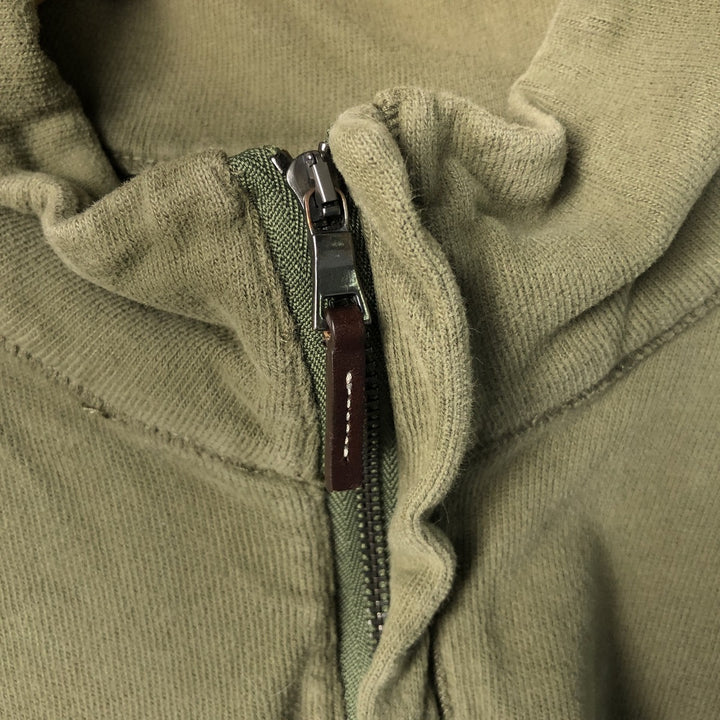 Ralph Lauren POLO by Ralph Lauren Half-Zip Long T-Shirt, Men's XXL cotton Khaki type brown Vintage Second Hand