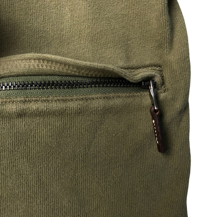 Ralph Lauren POLO by Ralph Lauren Half-Zip Long T-Shirt, Men's XXL cotton Khaki type brown Vintage Second Hand