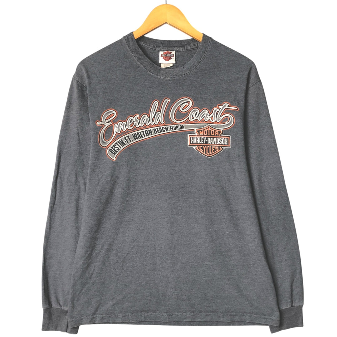 Harley-Davidson Motorcycle Bike T-shirt, Men's Medium cotton gray type Vintage Second Hand