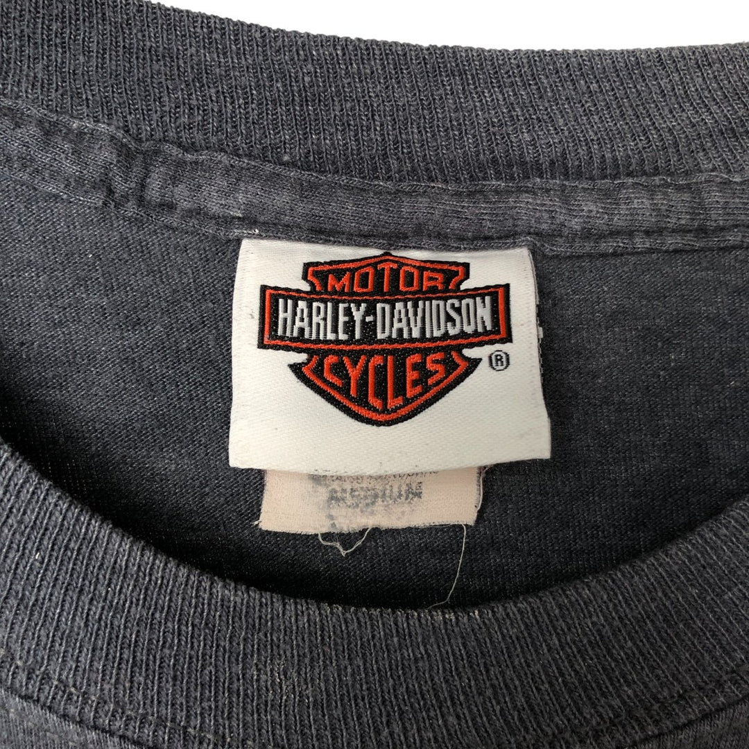 Harley-Davidson Motorcycle Bike T-shirt, Men's Medium cotton gray type Vintage Second Hand