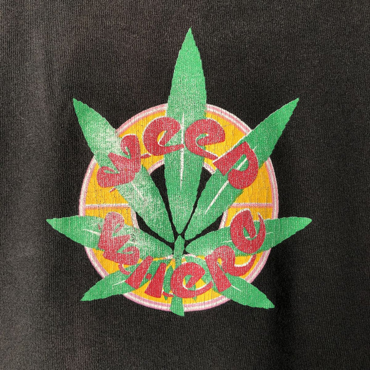 Vintage 90'S Fruit of the Loom Marijuana Legalization Print T-Shirt Made in USA Men's L cotton black type Vintage Second Hand