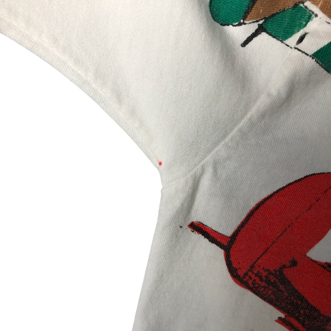 90'S All Sport EAA All-Over Print T-Shirt, Made in USA, Men's Size L, Vintage cotton white type Vintage Second Hand