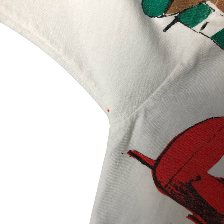 90'S All Sport EAA All-Over Print T-Shirt, Made in USA, Men's Size L, Vintage cotton white type Vintage Second Hand