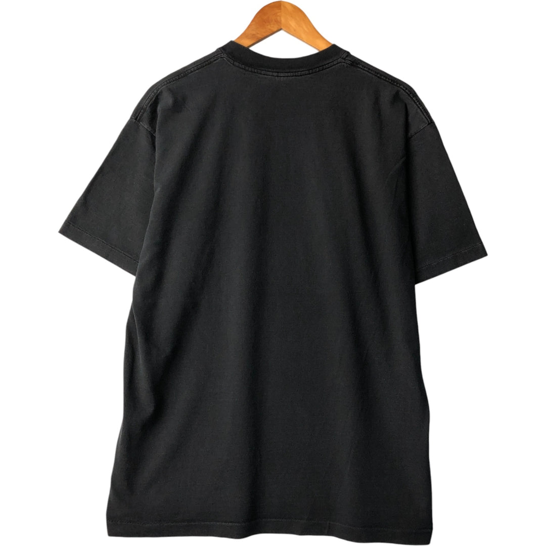 90'S SOF TEE Message Print T-shirt Made in USA Men's XL Vintage cotton black type Vintage Second Hand