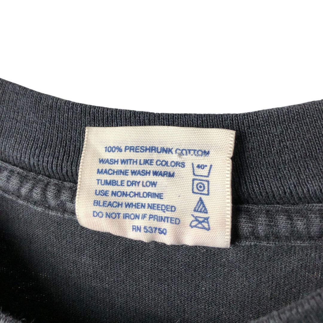 90'S SOF TEE Message Print T-shirt Made in USA Men's XL Vintage cotton black type Vintage Second Hand