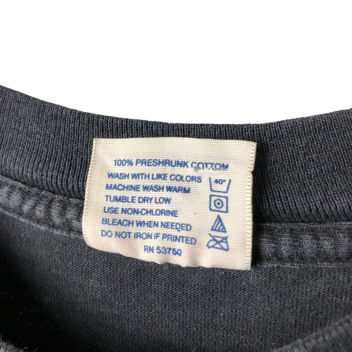 90'S SOF TEE Message Print T-shirt Made in USA Men's XL Vintage cotton black type Vintage Second Hand