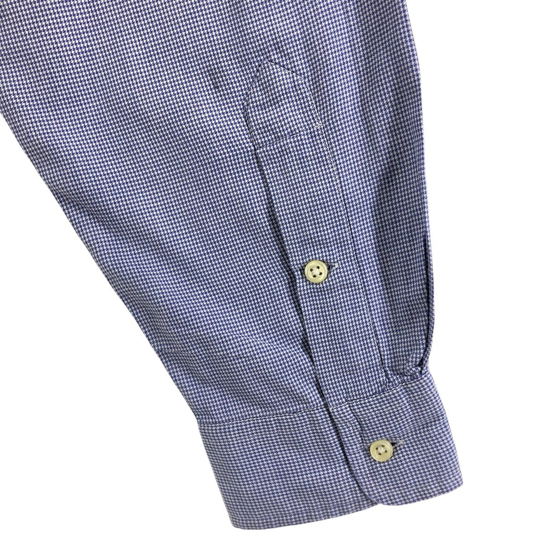 Ralph Lauren BLAKE long sleeve button down check shirt, men's XL size cotton Blue type light blue Vintage Second Hand