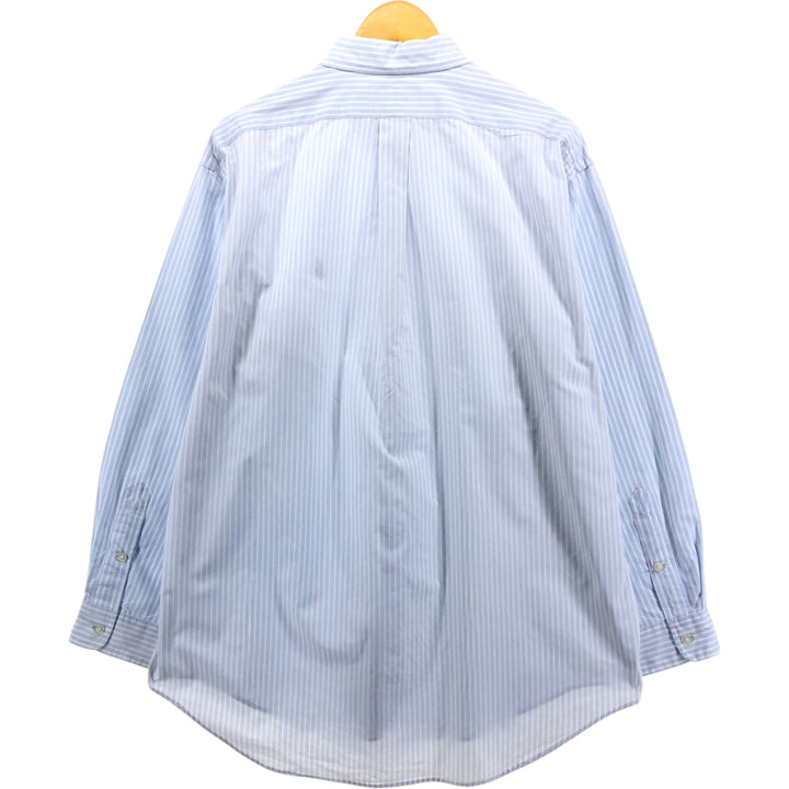 Ralph Lauren RALPH LAUREN GOLF TILDEN Long Sleeve Button Down Striped Shirt Men's L cotton Blue type light blue Vintage Second Hand