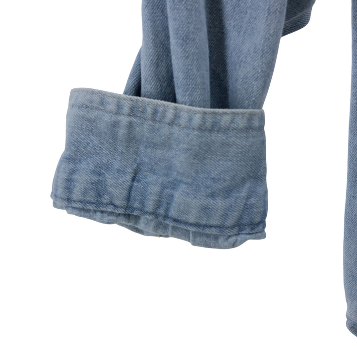 PROLEN Long Sleeve Denim Shirt, Men's Size L cotton Blue type light blue Vintage Second Hand