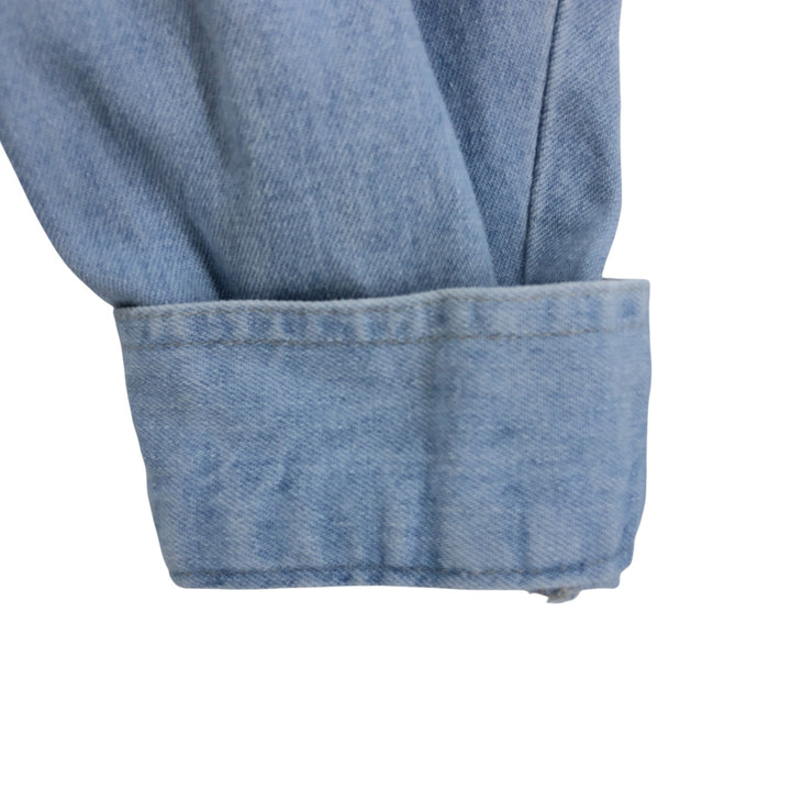 PROLEN Long Sleeve Denim Shirt, Men's Size L cotton Blue type light blue Vintage Second Hand