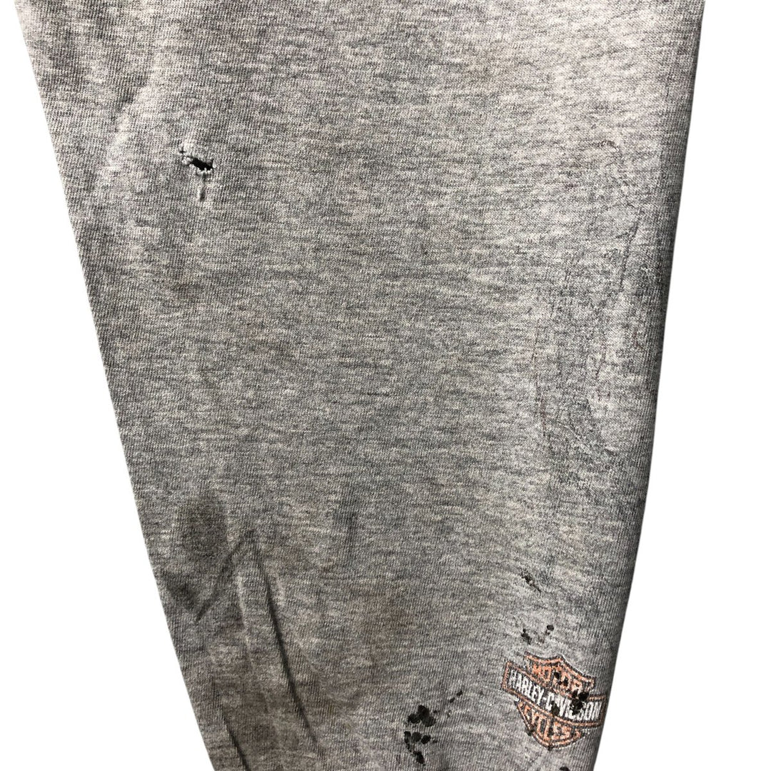 00'S Harley-Davidson Dragon Pattern Long T-shirt Made in USA Men's XL cotton gray type Vintage Second Hand
