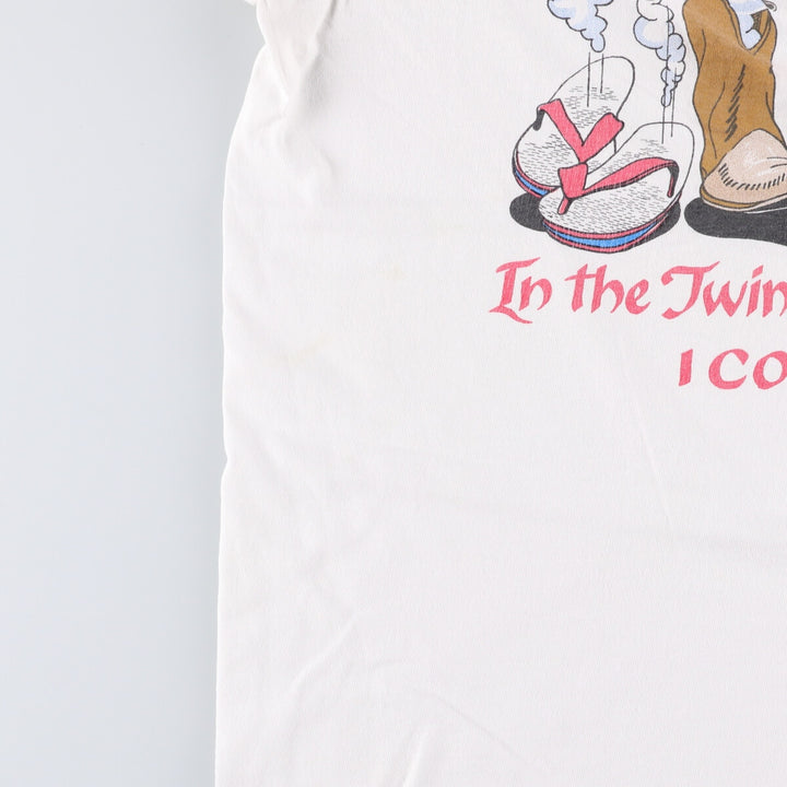 90'S Fruit of the Loom Letter to the Corinthians Message Print T-Shirt, Made in USA, Men's XL, Vintage cotton white type Vintage Second Hand