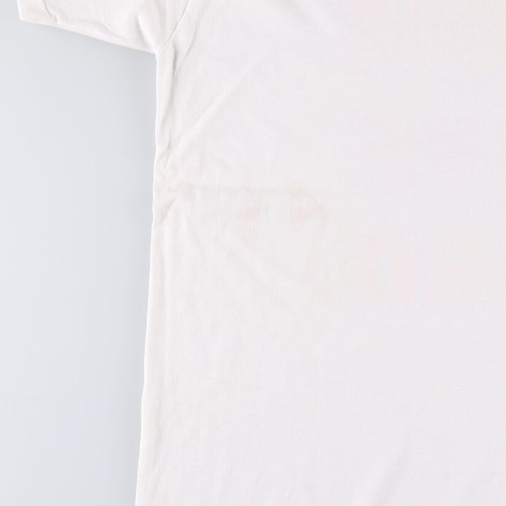 90'S Vintage Message Print T-Shirt, Made in USA, Men's Size L cotton white type Vintage Second Hand