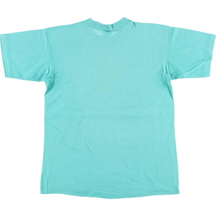 Vintage 80s-90'S SSI Printed T-Shirt, Men's Size Medium cotton turquoise blue Vintage Second Hand