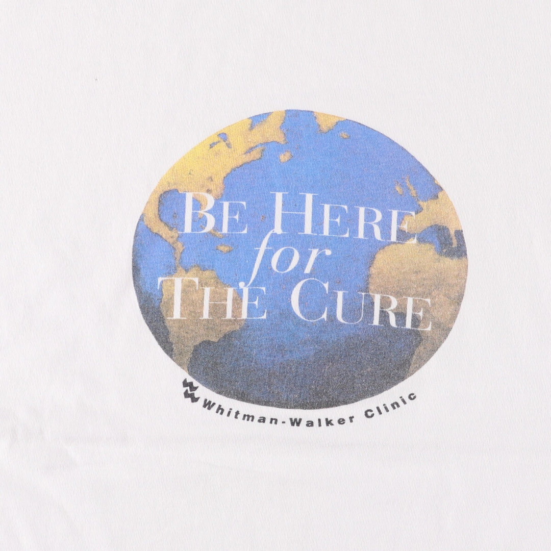 90'S Hanes Whitman Walker Clinic Printed T-Shirt, Made in USA, Men's XL Size, Vintage cotton white type Vintage Second Hand