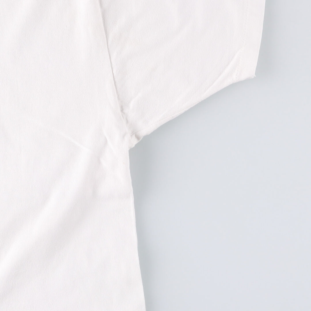 90'S Hanes Whitman Walker Clinic Printed T-Shirt, Made in USA, Men's XL Size, Vintage cotton white type Vintage Second Hand