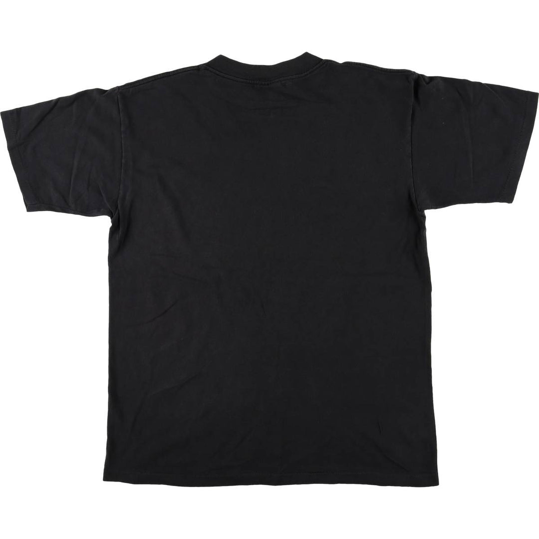 90'S BALZOUT message printed T-shirt, made in USA, men's size L, vintage cotton black type Vintage Second Hand