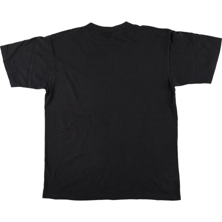 90'S BALZOUT message printed T-shirt, made in USA, men's size L, vintage cotton black type Vintage Second Hand