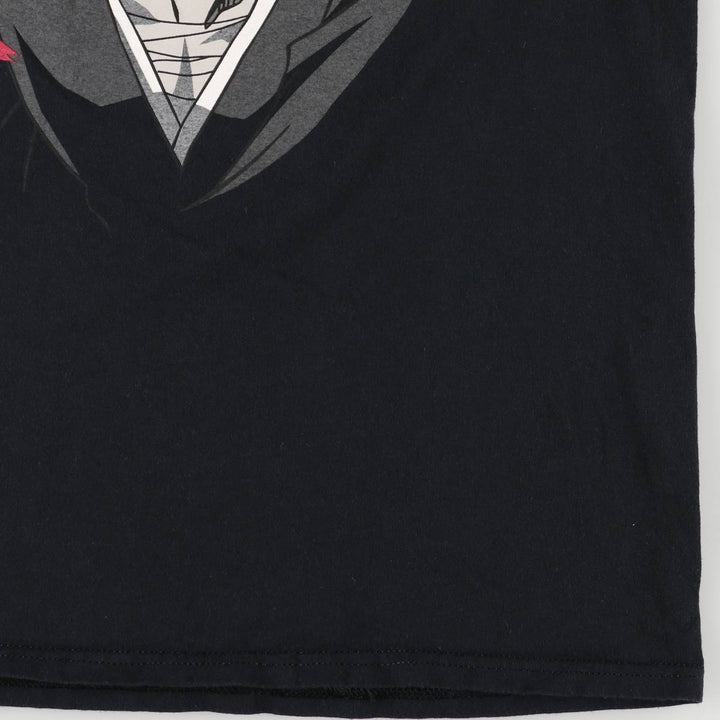 BLEACH Anime Character Print T-Shirt Men's Size L cotton black type Vintage Second Hand