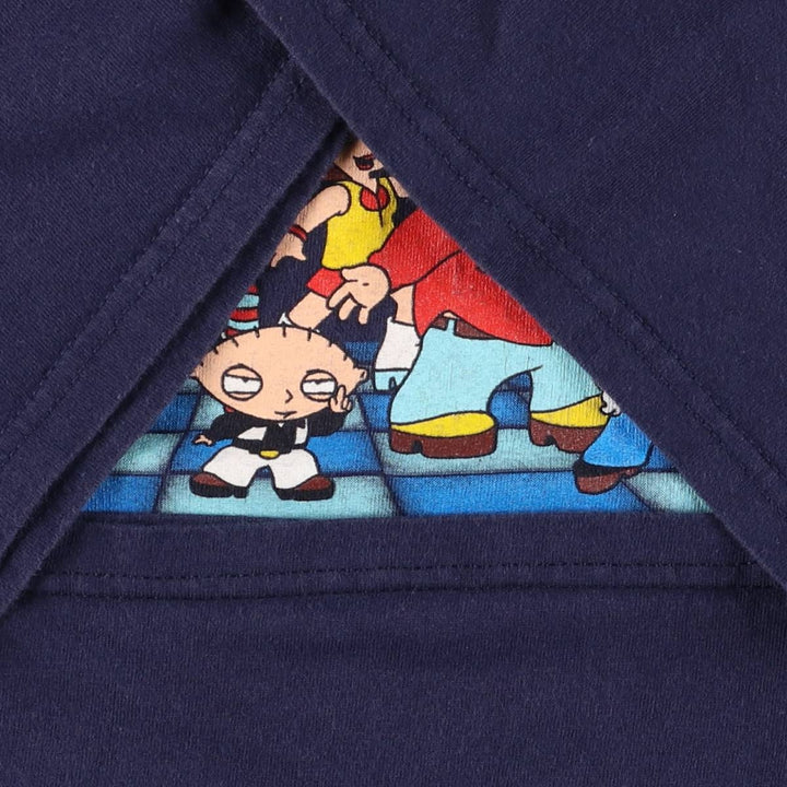 2000'S Delta Family Guy Character Print T-Shirt, Men's Size XL cotton navy blue type Vintage Second Hand