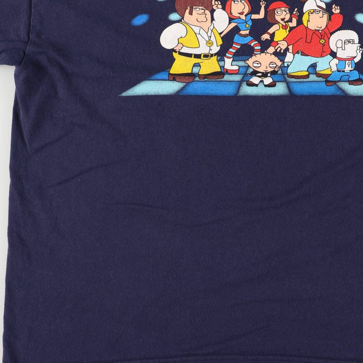 2000'S Delta Family Guy Character Print T-Shirt, Men's Size XL cotton navy blue type Vintage Second Hand