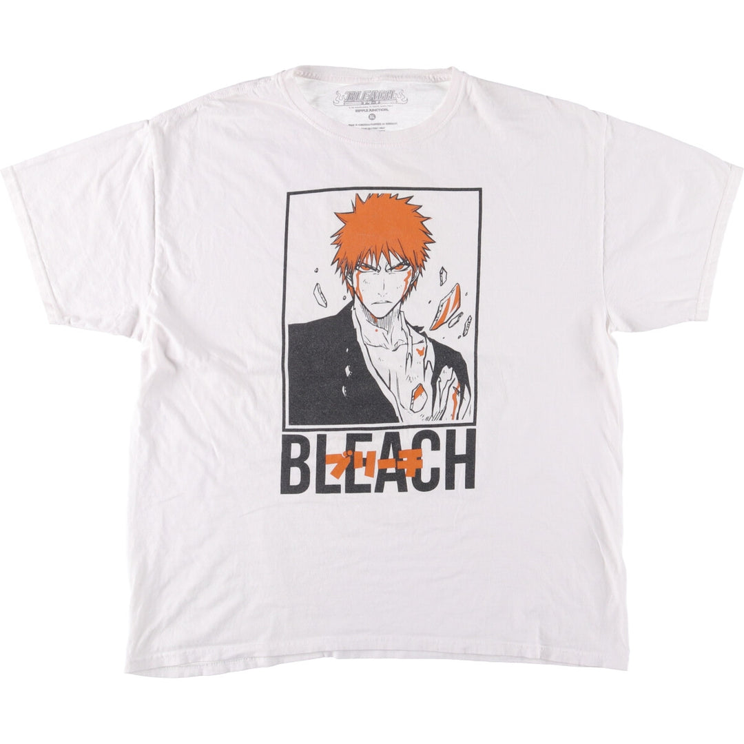 Ripple Junction BLEACH Character Print T-Shirt, Men's Size XL cotton white type Vintage Second Hand