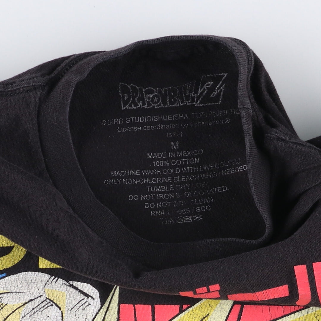 DORAGONBALL Dragon Ball Character Print T-Shirt, Men's Size M cotton black type Vintage Second Hand