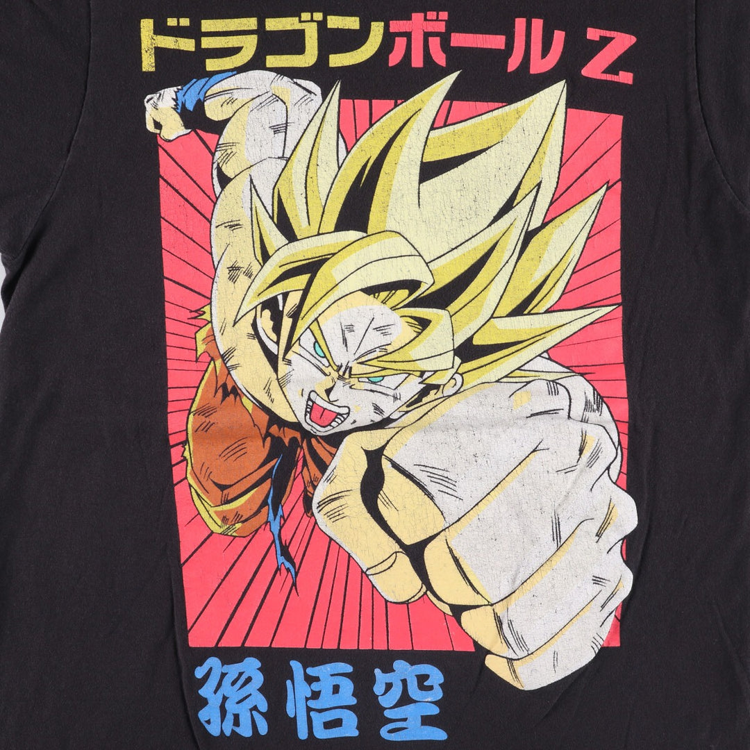 DORAGONBALL Dragon Ball Character Print T-Shirt, Men's Size M cotton black type Vintage Second Hand