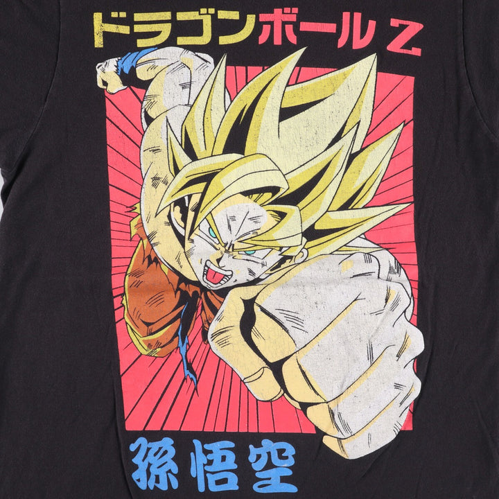 DORAGONBALL Dragon Ball Character Print T-Shirt, Men's Size M cotton black type Vintage Second Hand