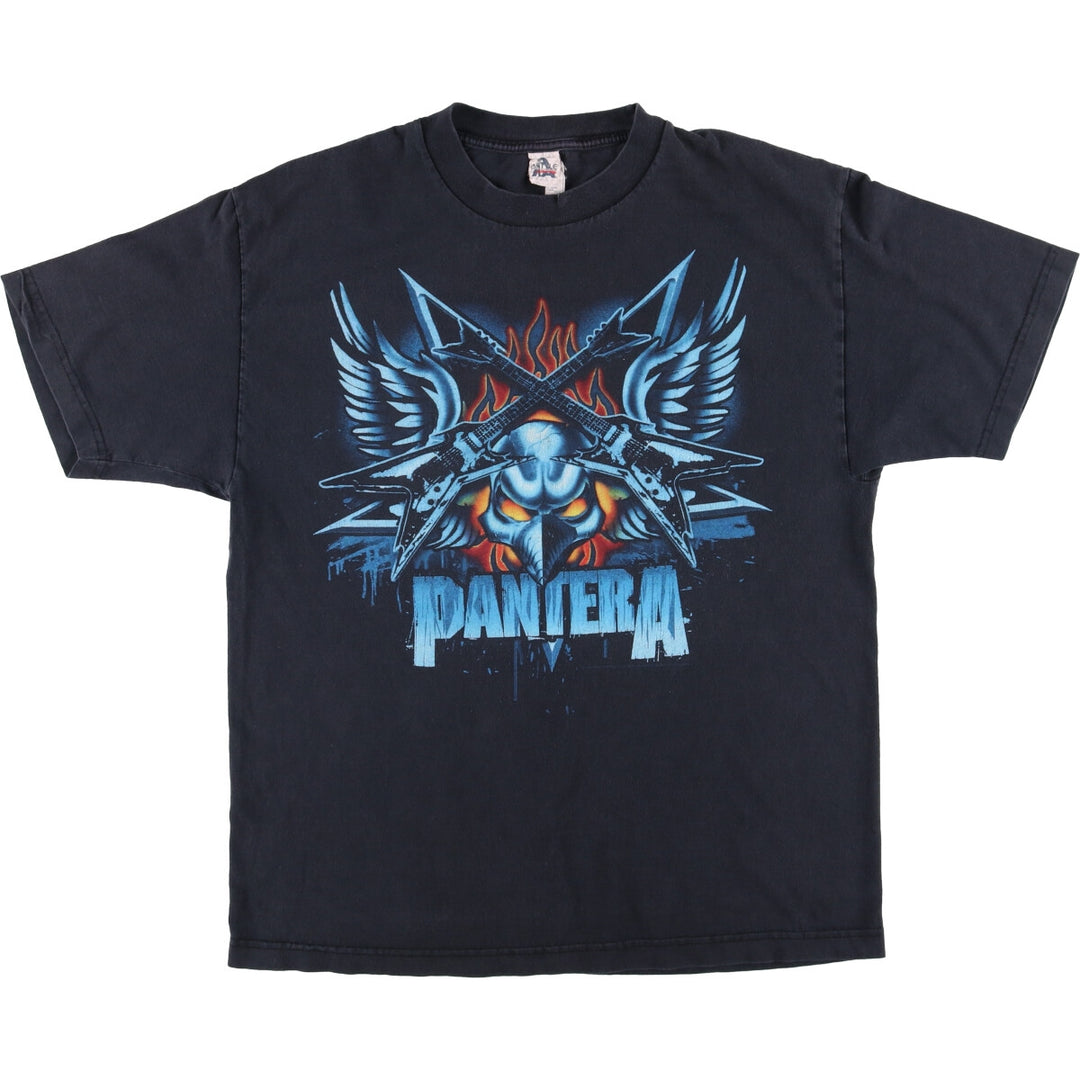 00'S ALSTYLE PANTERA Pantera band T-shirt, band T, men's size L cotton black type Vintage Second Hand