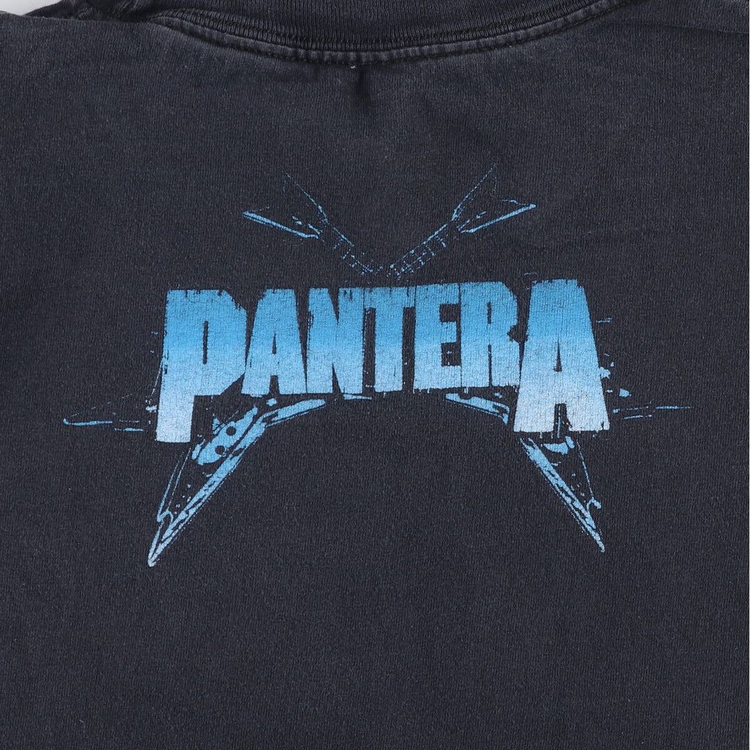 00'S ALSTYLE PANTERA Pantera band T-shirt, band T, men's size L cotton black type Vintage Second Hand