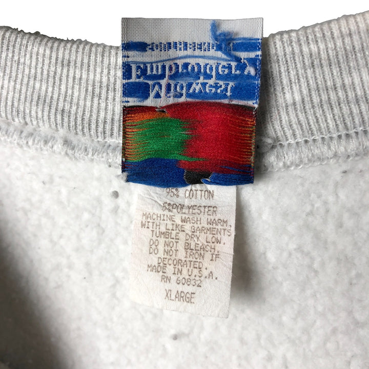 Midwest Embroidery Pennsylvania State University College Sweatshirt (Made in USA) cotton gray type Vintage Second Hand