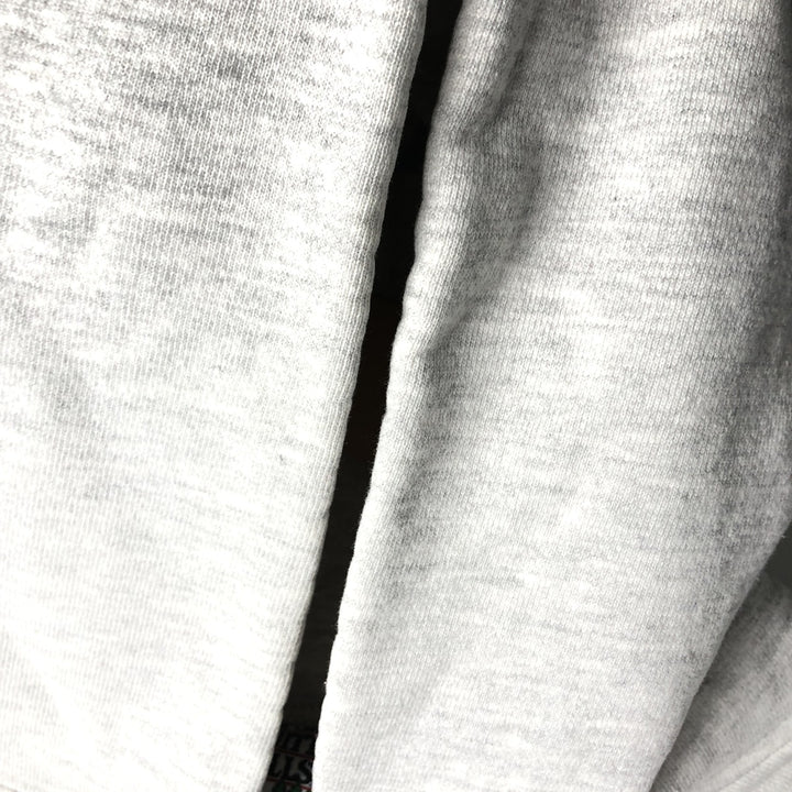 ~90'S MT SPOKANE KNITTING MILLS Triple Print College Sweatshirt Pullover Hoodie, Made in USA cotton gray type Vintage Second Hand