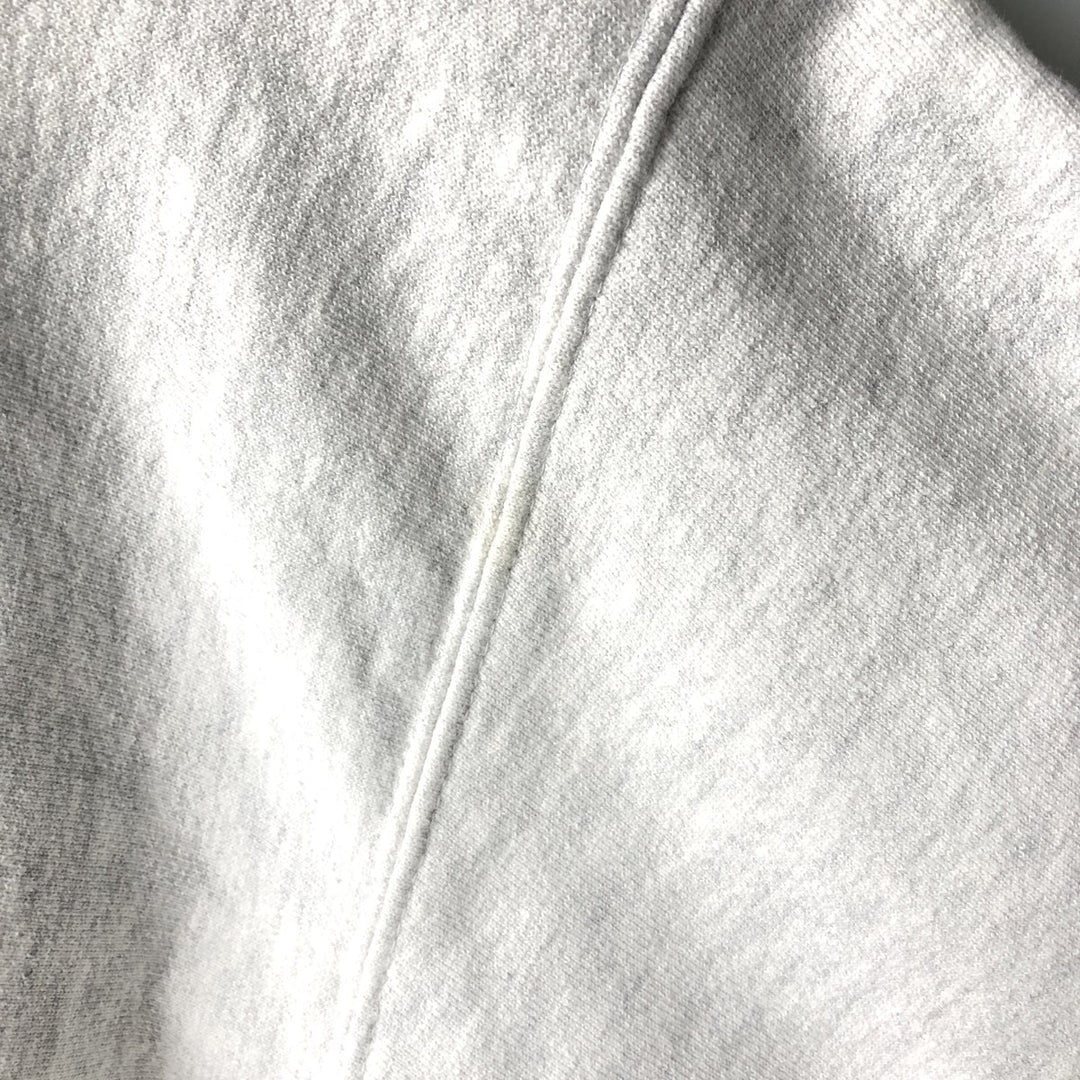 ~90'S MT SPOKANE KNITTING MILLS Triple Print College Sweatshirt Pullover Hoodie, Made in USA cotton gray type Vintage Second Hand