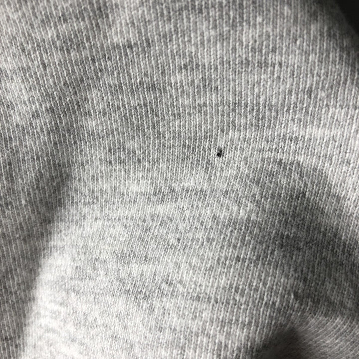 ~90'S MT SPOKANE KNITTING MILLS Triple Print College Sweatshirt Pullover Hoodie, Made in USA cotton gray type Vintage Second Hand