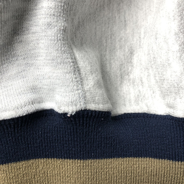 ~90'S MT SPOKANE KNITTING MILLS Triple Print College Sweatshirt Pullover Hoodie, Made in USA cotton gray type Vintage Second Hand