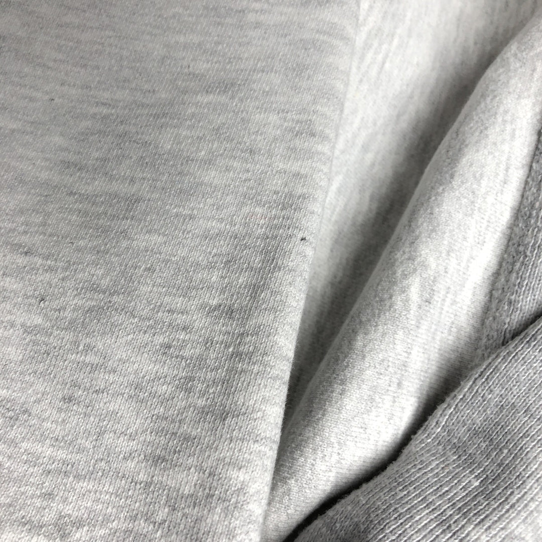 ~90'S MT SPOKANE KNITTING MILLS Triple Print College Sweatshirt Pullover Hoodie, Made in USA cotton gray type Vintage Second Hand