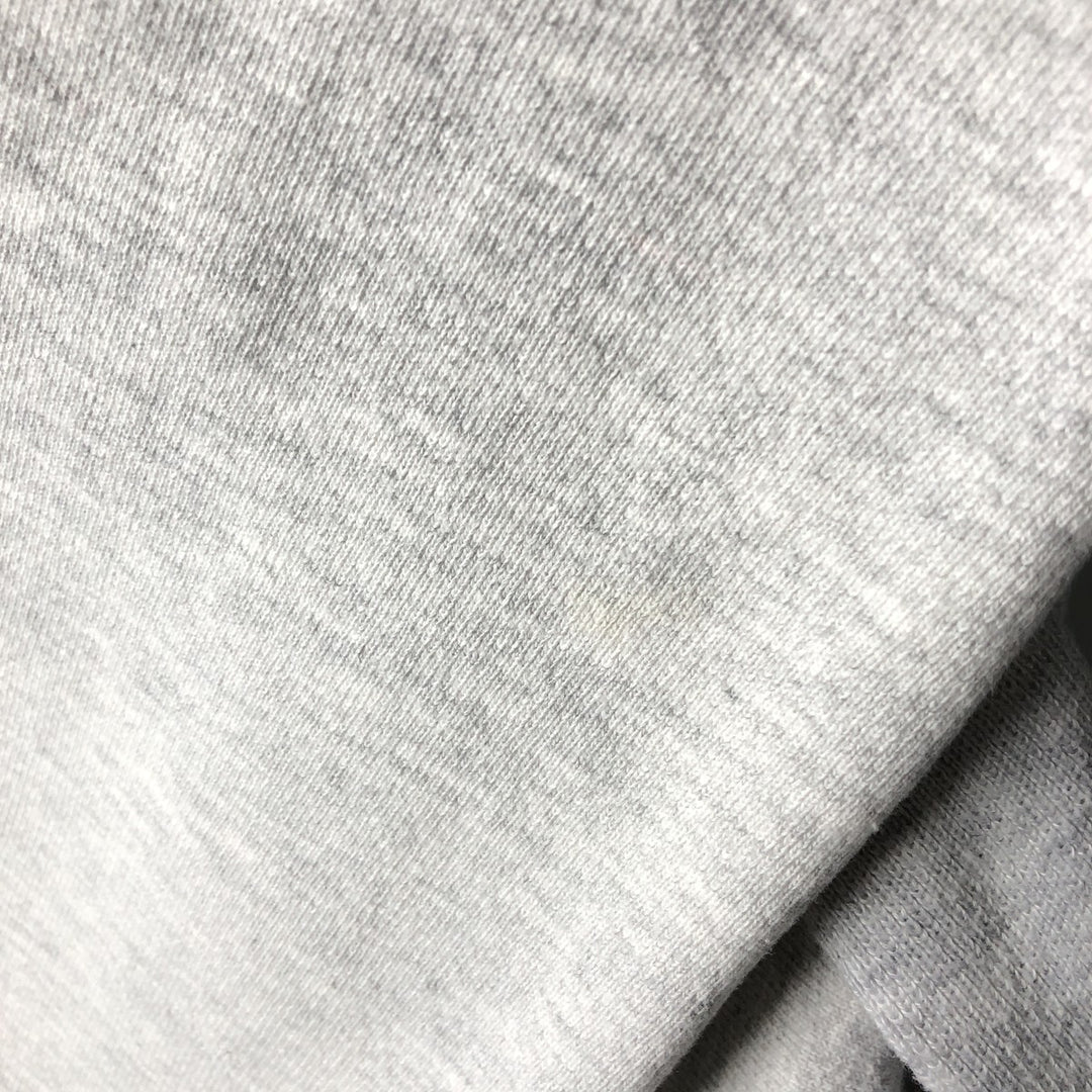 ~90'S MT SPOKANE KNITTING MILLS Triple Print College Sweatshirt Pullover Hoodie, Made in USA cotton gray type Vintage Second Hand