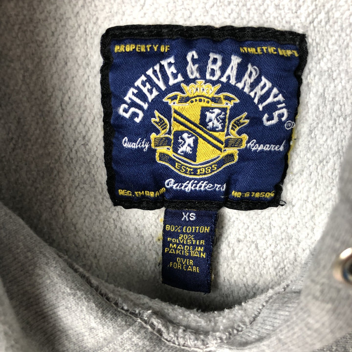 90'S STEEVE and BARRY'S Ohio State University College Sweatshirt Pullover Hoodie cotton gray type Vintage Second Hand