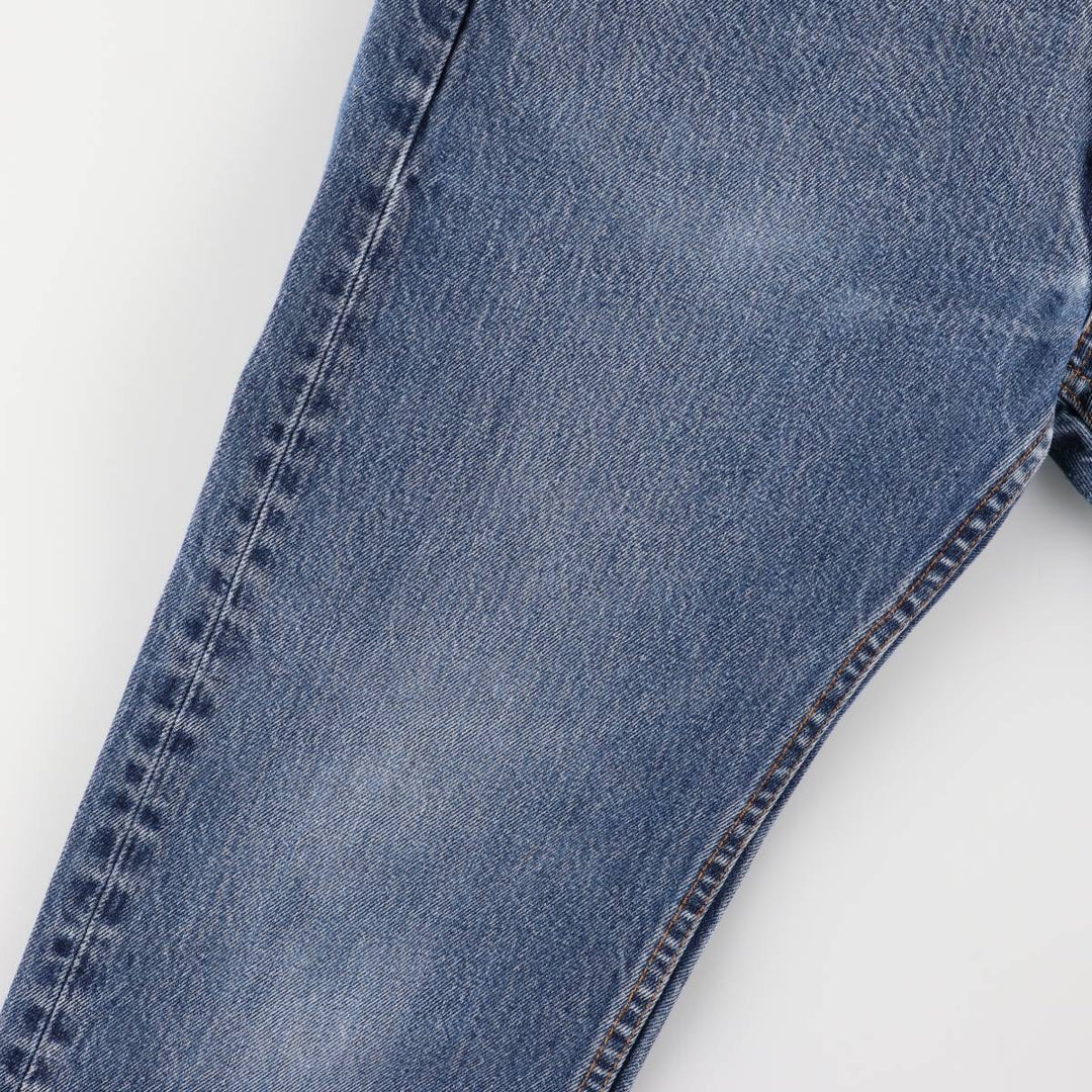 Levi's 505 tapered denim pants for men, size W34 cotton blue type Vintage Second Hand