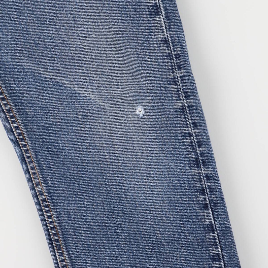 Levi's 505 tapered denim pants for men, size W34 cotton blue type Vintage Second Hand