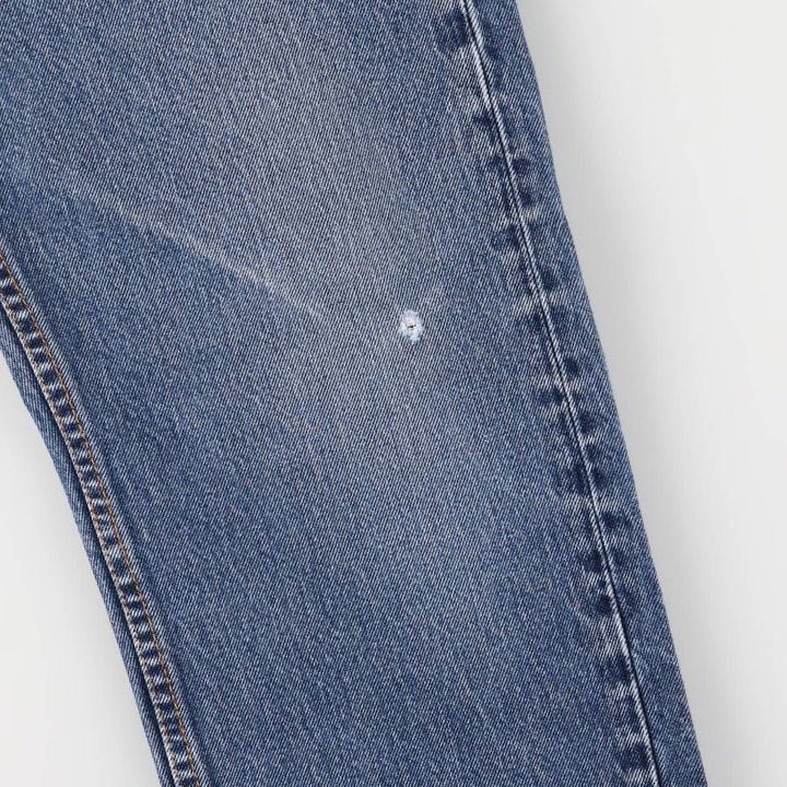 Levi's 505 tapered denim pants for men, size W34 cotton blue type Vintage Second Hand