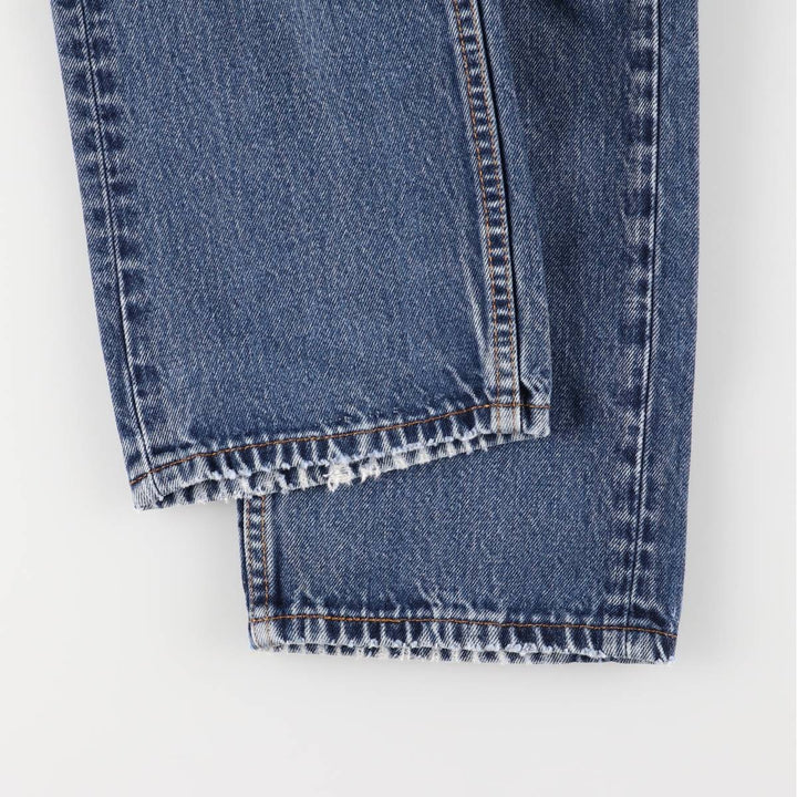 Levi's 505 tapered denim pants for men, size W34 cotton blue type Vintage Second Hand