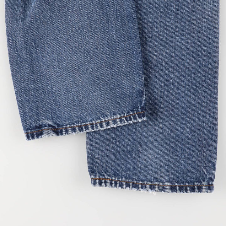 Levi's 505 tapered denim pants for men, size W34 cotton blue type Vintage Second Hand